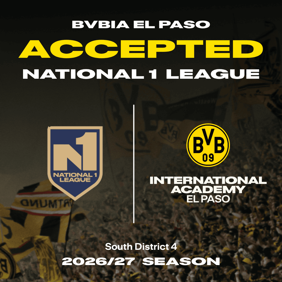 BVBIA El Paso Accepted Into National 1 League